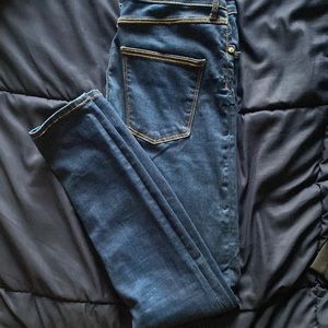 High waisted skinny jeans